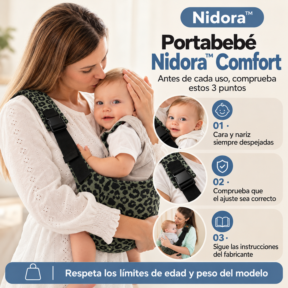 Portabebés Nidora™ Comfort